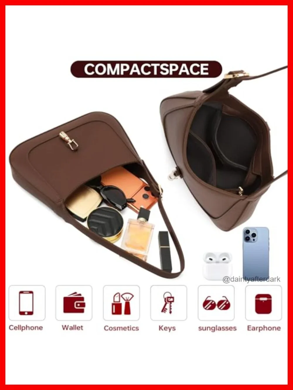 Faux Leather Hobo Shoulder Bag Women Top Handle Crossbody Purse